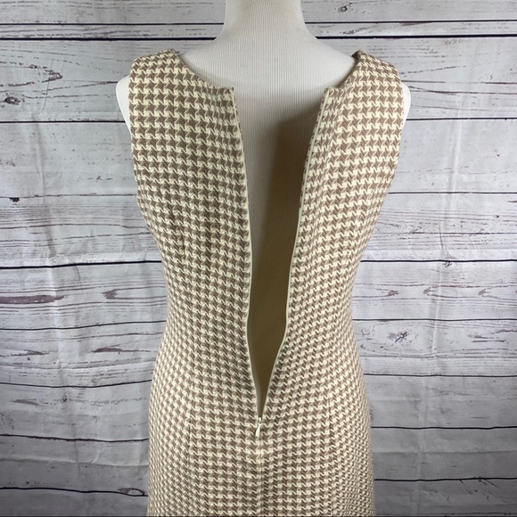 Vintage Oleg Cassini 100% wool sheath dress Sz 10 - Picture 5 of 10